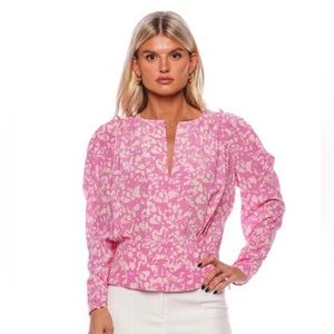 Isabel Marant Zarga Print Silk Blouse